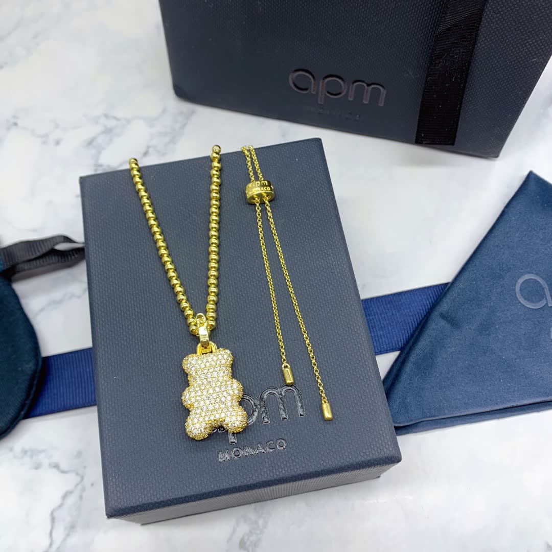 APM Monaco Aorm Bear Pendant Necklace